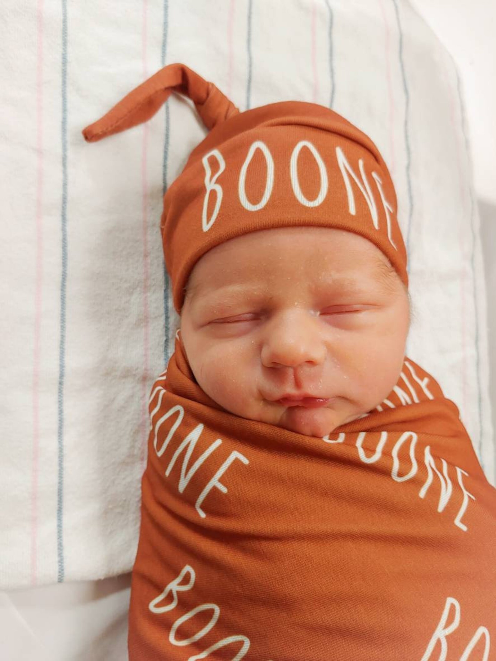 Baby Name Blanket Hat Set / Personalized Swaddle / Hospital Etsy