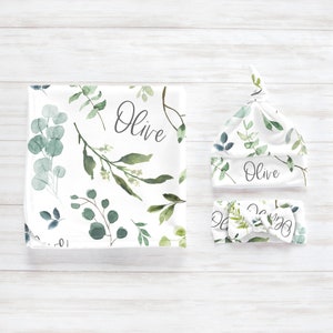 Olive leaf swaddle sale