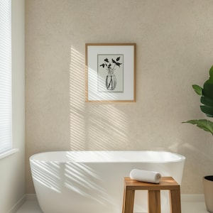 Tan Stonewash Pattern Wallpaper, Traditional or Peel and Stick Removable, Home Decor, Versatile, Accent Wall, Neutral Limewash Stone