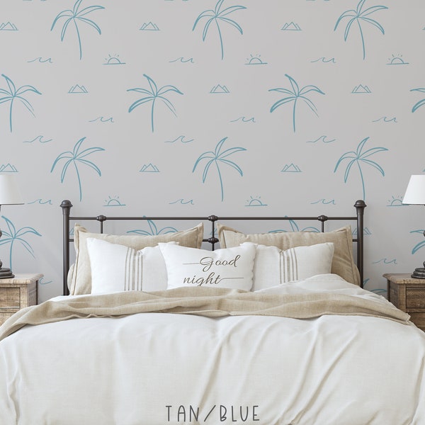 Coastal Removable Wallpaper - Etsy