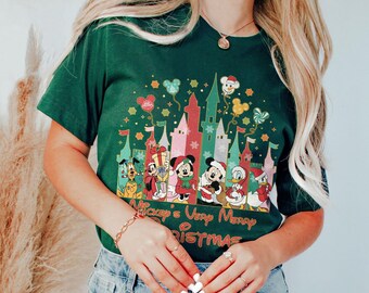 Vintage Mickey And Friends Christmas Shirts, Disney Christmas Shirt, Magic Kingdom Christmas Shirt, Mickey's Very Merry Christmas Shirt