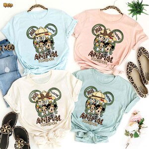 Custom Name Disney Animal Kingdom 2025 Shirt, Mickey and Friends Safari Shirt, Disney Animal Kingdom Shirt, Disney Family Safari Trip Shirt