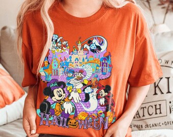 Vintage Disney Halloween Shirt, Mickey and Friends Halloween Shirt, Cute Disney Shirt, Disney Halloween Kid Shirt, Happy Halloween Tshirt