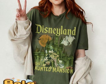 Vintage Disneyland Haunted Mansion Shirt, Mickey Halloween Shirt, Retro Halloween Shirt, Disney Halloween Shirt, The Haunted Mansion Shirt
