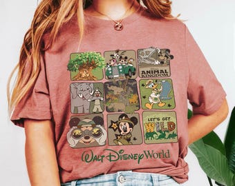 Retro Disney Animal Kingdom Shirt, Disney Family Safari Trip Shirt, Mickey and Friends Safari Shirt, Disney Animal Kingdom Shirt