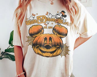 Vintage Disneyland & Disneyworld Halloween Shirt, Disney Trip Shirt, Disney Halloween Shirt, Disney Family Shirts, Spooky Season Shirt