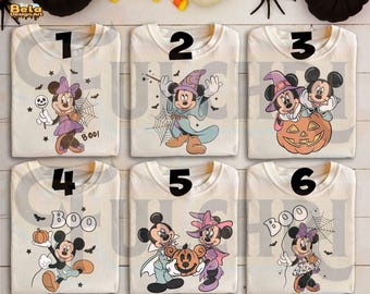 Retro Cute Mickey Minnie Boo Bash Halloween Shirt, Cute Fall Shirt, Disney Gifts, Mickey Minnie Boo Bash Shirt, Disney Halloween Kid Shirt