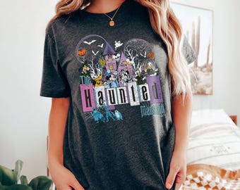 Camiseta vintage de Halloween de la Mansión Encantada, camiseta de Halloween de Mickey y sus amigos, camiseta de viaje familiar de Disney, camiseta de viaje de Disney, camiseta de grupo de Disney