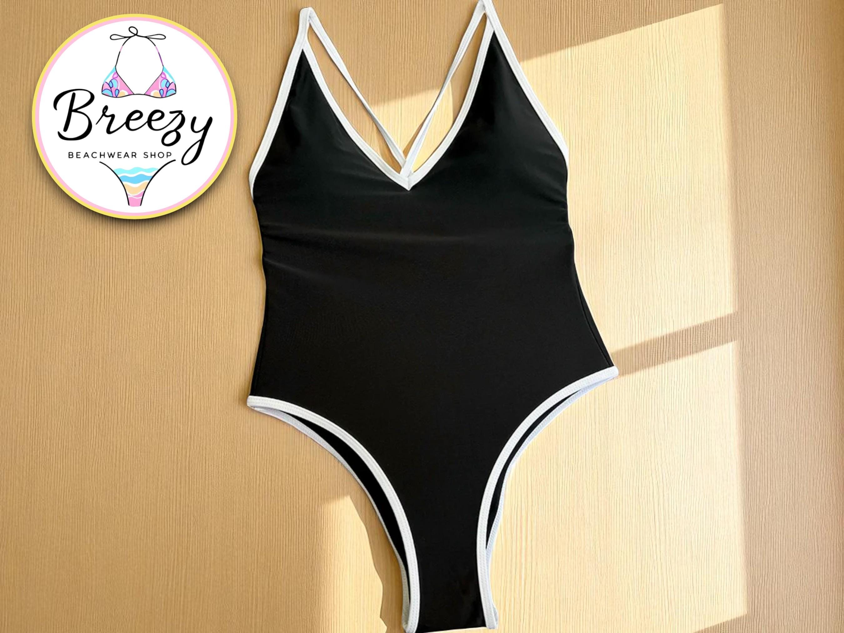 High Cut One Piece Swimsuit UK