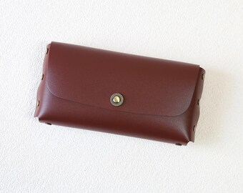 Journaling Pouches button Initials Engraving Sticker Organizer Size M