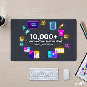 10,000+ CorelDraw Templates Bundle | Flyers, Logos, Business Cards, Brochures, Mockups & Design Kit