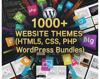 1000+ Website Templates Bundle: HTML, CSS, PHP, WordPress