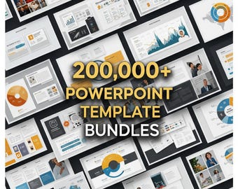 20万種類以上のPowerPointテンプレートが満載のメガバンドル | ビジネス、教育、マーケティング、スタートアップ向けプレゼンテーション | すぐにダウンロード