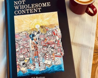 Illustrated Feminist Poetry Book: Not Wholesome Content - Samantha EJ Button. Swipe for Reviews.