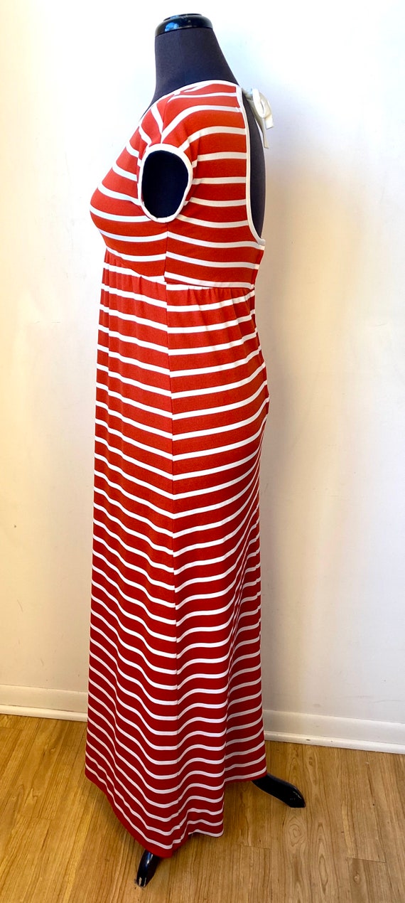 1970s Shawn Originals burnt orange & cream stripe… - image 4