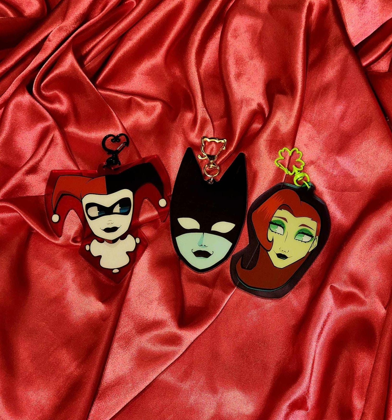 Harley and Ivy Keychain - Etsy