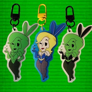 Glowing Fallout Pip Girl Keychains