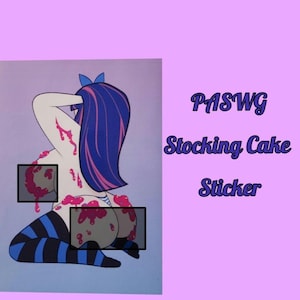 Large Stocking Cake Sticker