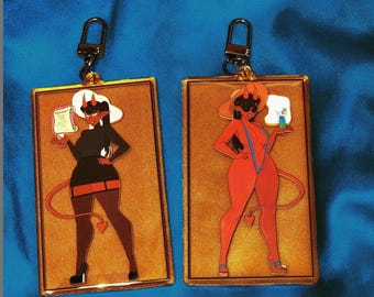 Succubus Lady Keychain