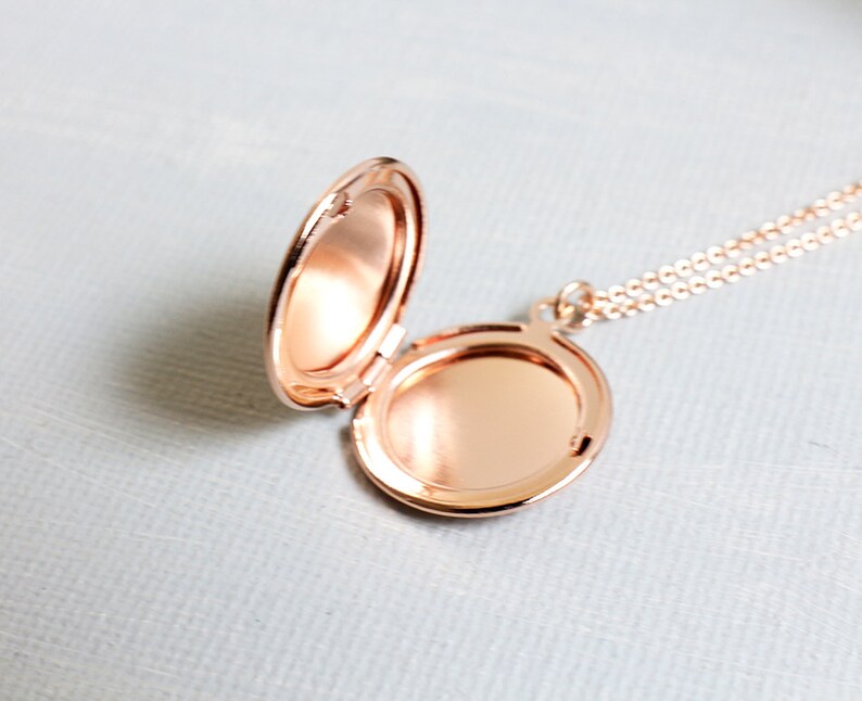 Rose Garnet Necklace with Mini Locket