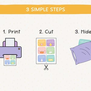 3 simple steps - Print, cut and hide