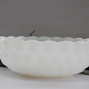 Mid-20th Century Milk Glass Bubble Bowl