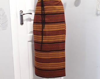 Falda étnica, falda a rayas, plakhta, falda ucraniana, falda cruzada, traje folclórico ucraniano, vyshyvanka, prenda tradicional, sastrería a medida
