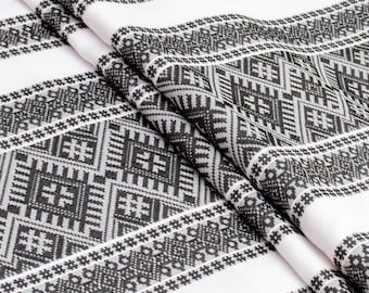 Rushnyk ucraniano com enfeite preto, Rushnyk bordado, Rushnyk de casamento, Rushnyk tradicional, Toalha de algodão, Rushnyk tecido, Toalha artesanal