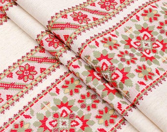 Rushnyk bordado de lino, rushnyk ucraniano con adorno floral, toalla étnica, rushnyk tradicional, rushnyk tejido, toalla hecha a mano