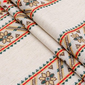Linen embroidered rushnyk, Ukrainian rushnyk with floral ornament, Ethnic towel, Traditional rushnyk, Woven rushnyk, Handmade towel