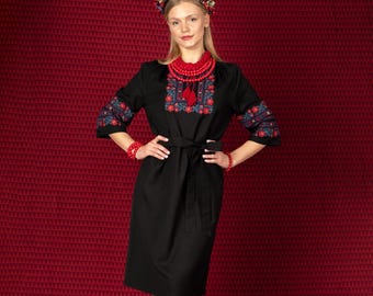 Camicia Tradizionale Ucraina Ricamata A Punto Croce Vyshyvanka - Foto 5