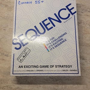 Vintage Jax Sequence-bordspel 1995 Een spannend strategiespel, vintage bordspel, retro bordspel