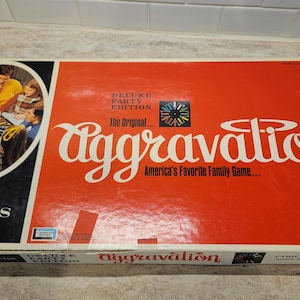 Juego de mesa Aggravation Deluxe Edition de 1972, juegos de mesa clásicos, noche de diversión familiar, juego de mesa Aggravation