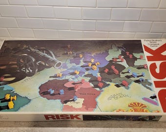 Vintage 1980 Parker Brothers Risiko Brettspiel, Vintage Risiko Brettspiel, Familien Spaß Nacht, Bretter und Gebräue