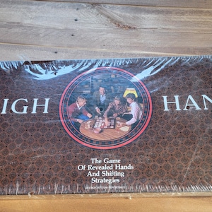 Vintage High Hand Board Game, Vintage Board Games, Retro Board Game, Milton Bradley, Family Fun Night,