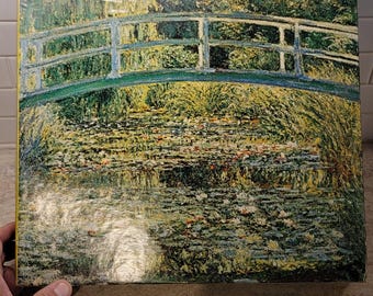 Vintage Springbok 500 Elementowa Układanka Puzzle, Staw Z Liliami Wodnymi, Claude Monet Nation Gallery London