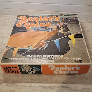 Vintage Dealers Choice Parker Brothers 1970s Boardgame, Vintage Board Game, Family Fun Night, Dealers Choice, Parker Brothers Board Game