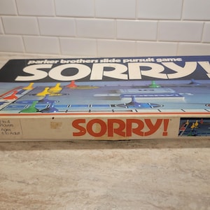 Juego de mesa clásico de 1972, ¡Sorry!, de Parker Brothers