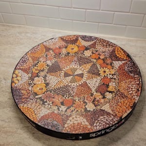 Vintage Springbok Circular 500 Piece Jigsaw Seashell Mosaic Puzzle, Vintage 1970s Springbok Puzzle