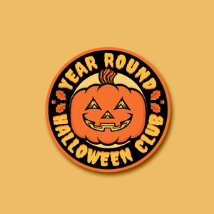 Glow in the Dark Pumpkin Halloween sticker / Year Round Halloween sticker / laptop decal / water bottle sticker / Halloween gifts