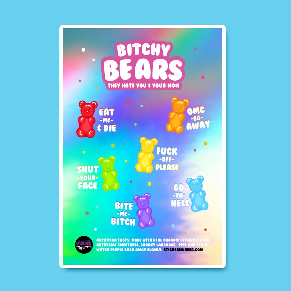 Sweet Gummy Bear Song Sticker for Sale by Aurealis