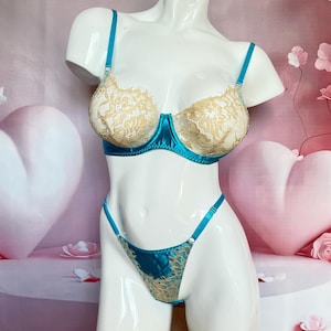 France Mesh embroidered flower lingerie set,Elegant lingerie,Wedding lingerie,Honeymoon lingerie,Gift for her