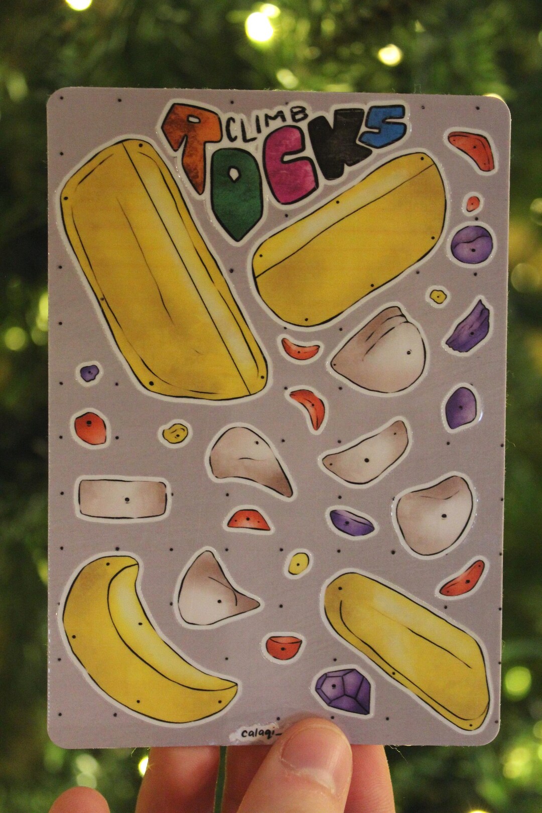 Climb Rocks Sticker Bouldering