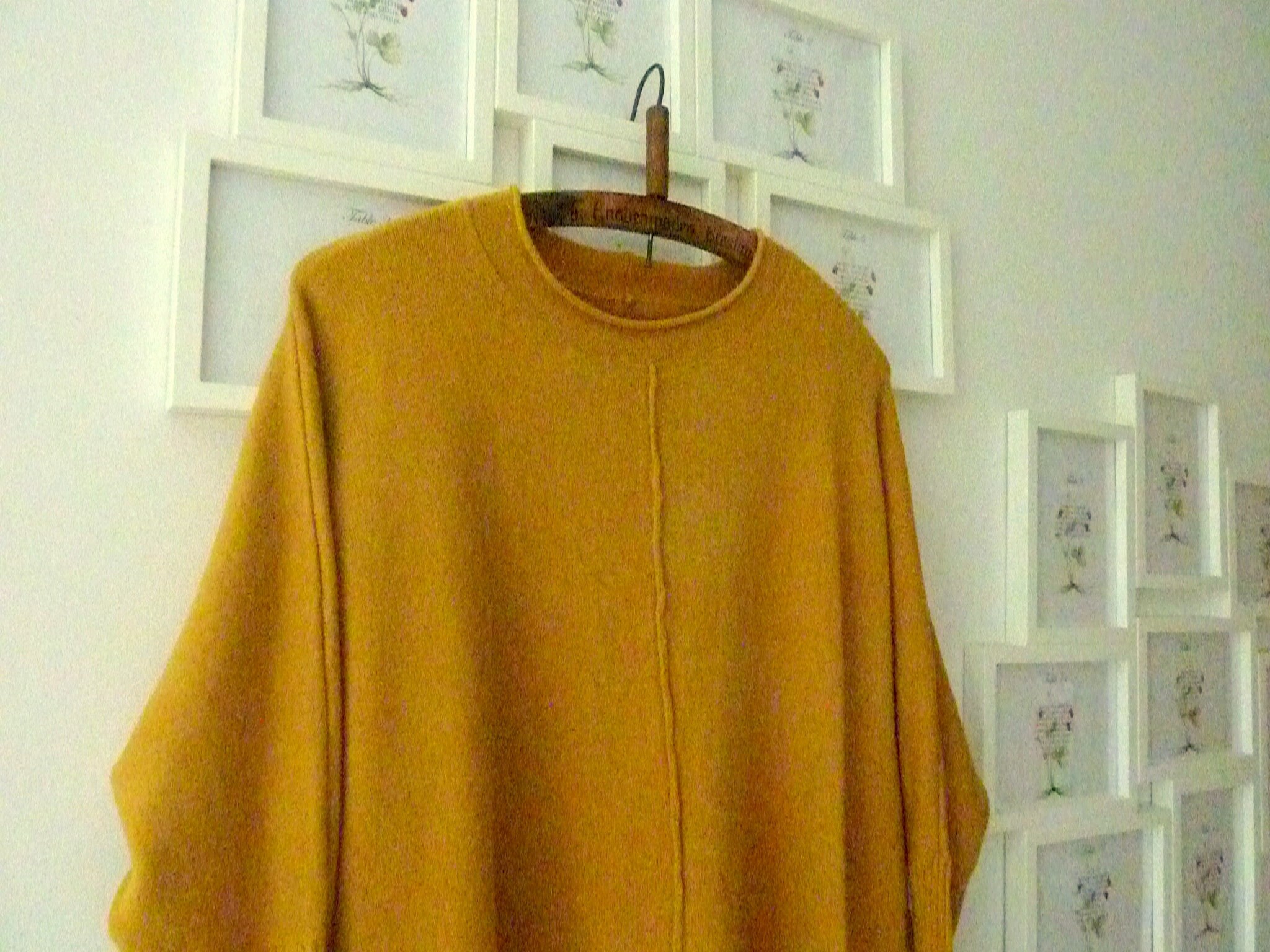 yellow tunic sweater