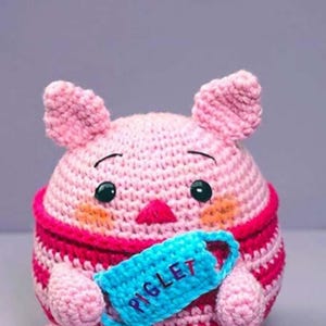 Crochet Piglet Keychain PDF Amigurumi Pattern | Cute Mini Pig Toy | Easy Beginner-Friendly Keyring Crochet Tutorial