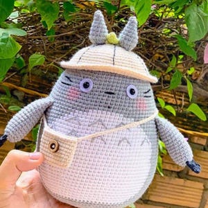 Crochet Totoro Amigurumi PDF Pattern – Cute Anime Plush Toy – Studio Ghibli Inspired – Digital Download