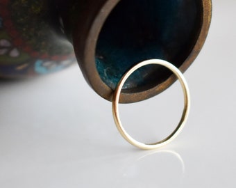 Slim Solid Gold Ring