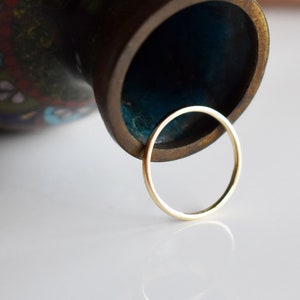 Slim Solid Gold Ring