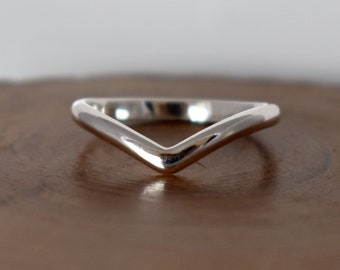 Wishbone Ring Handmade in Recycled Sterling Silver 925