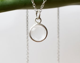 Clear Quartz Pendant Necklace / Rock Crystal Pendant